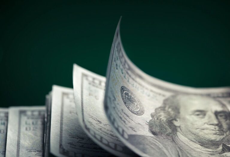 Lots of 100 dollar bills