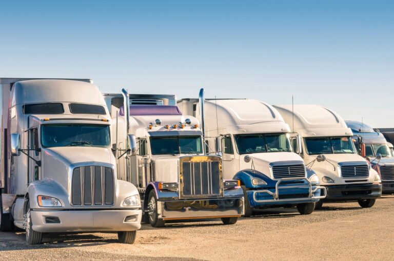 CDL trucks lined up