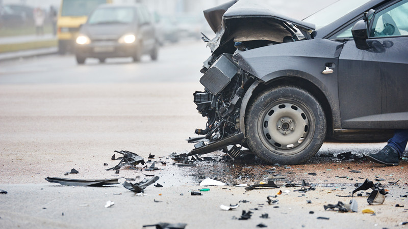 Two-Car Crash at 71st & Becher St Hits Camp Karma Bar, Injures One