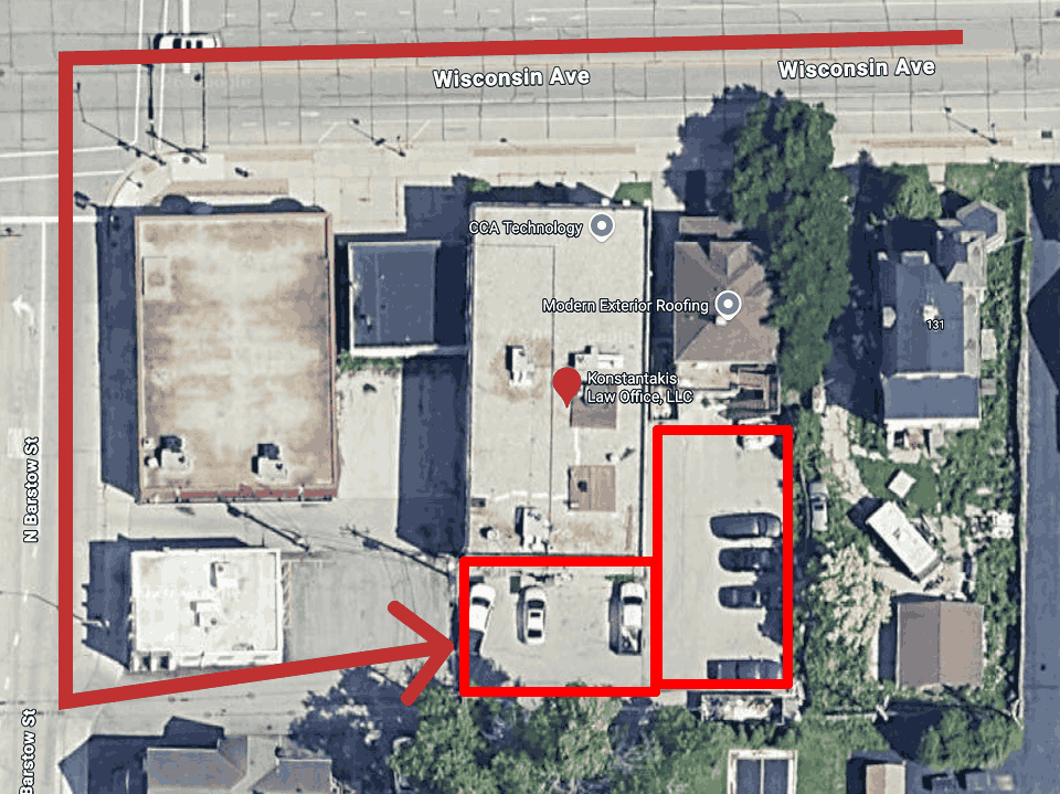 Konstantakis law office waukesha parking directions